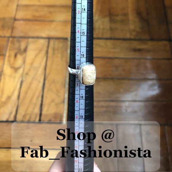 Sterling Silver Stone ring size 6.25 - Picture 5 of 9